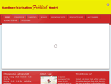Tablet Screenshot of froehlich-gardinen.de